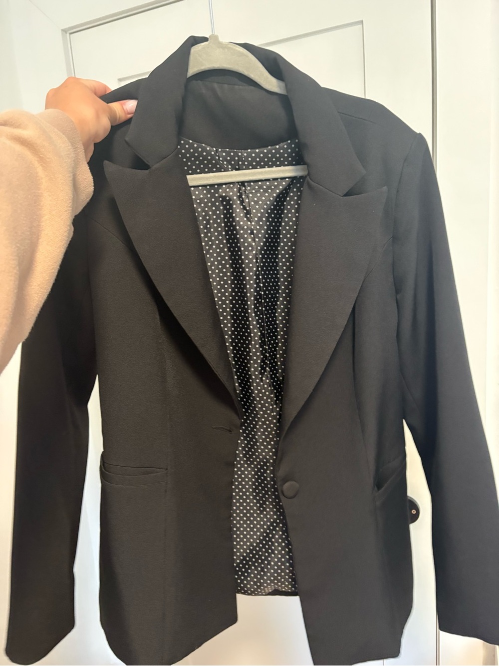 Amazon Black Women's Single-Button Notch Lapel Blazer